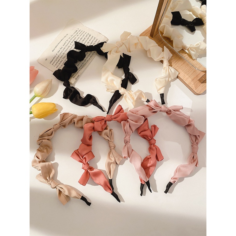 Băng đô cài tóc nơ mới dành cho nữ