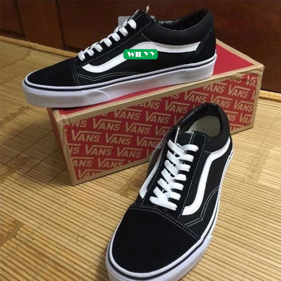 Giày_Vans Old Skool, giày sneaker đế thấp buộc dây chuẩn form đủ size nam nữ,Full Box