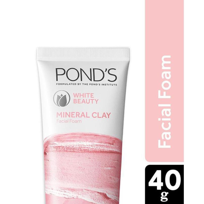 Sữa rửa mặt Pond's đất sét khoáng tuýp nhỏ 40g xịn