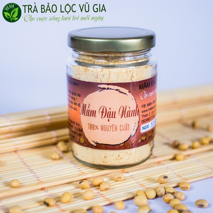 Combo Bột Cám Gạo + Mầm Đậu Nành - Nguyên Chất Vũ Gia (100g/hũ) - Đắp mặt nạ dưỡng da,