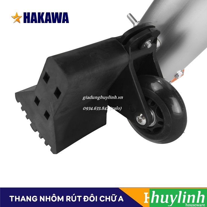 FREESHIP Thang nhôm rút đôi chữ A Hakawa HK-256 - 5.6 mét