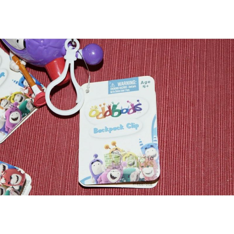 Móc treo cặp oddbods có âm thanh  size lớn 4*8cm hàng Mỹ
