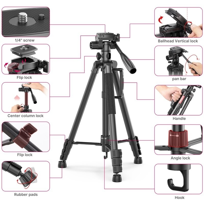 TRIPOD QUAY TỪ TRÊN XUỐNG ULANZI U-SELECT VT01 / VT02