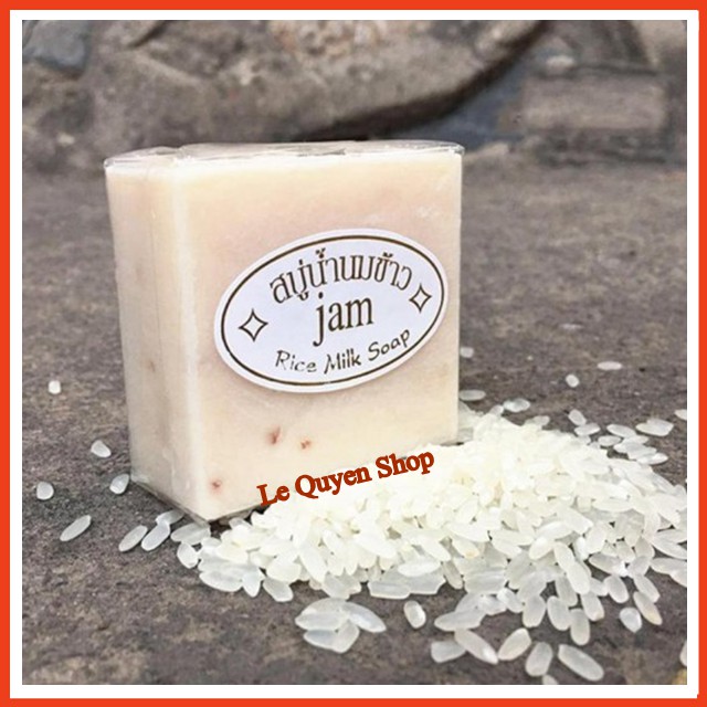 Xà Phòng Tắm Cám Gạo Dưỡng Trắng Da Jam Rice Milk Soap Thái Lan 65gr