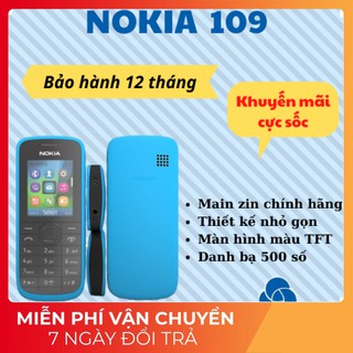 [Sỉ] Điện Thoại Nokia 109 Chính Hãng - Đầy Đủ Phụ Kiện-Bảo hành 12 tháng
