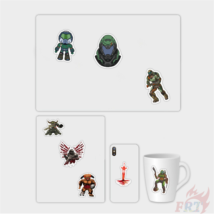 ❉ Doom - FPS First-Person Shooting Game Stickers ❉ 50Pcs/Set DIY Fashion Luggage Laptop Skateboard Decals Doodle Stickers