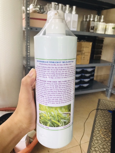 [ 1000ml - CAO CẤP] Kem massage mặt spa trà xanh, bạc hà, hoa hồng, da mụn ,da dầu, trắng da | BigBuy360 - bigbuy360.vn