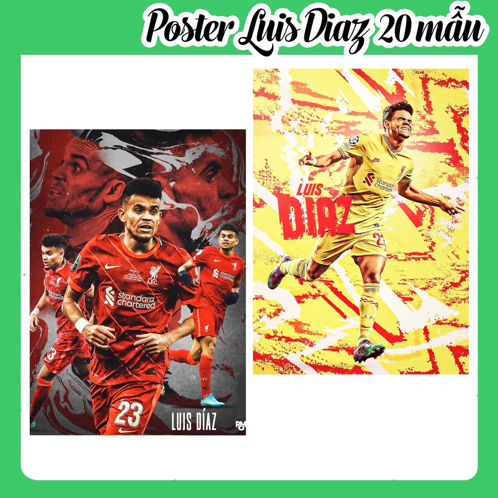 Poster Luis Diaz, Ảnh Dán Tường Luis Diaz Cực Đẹp, Poster Bóng Đá Có In Theo Yêu Cầu