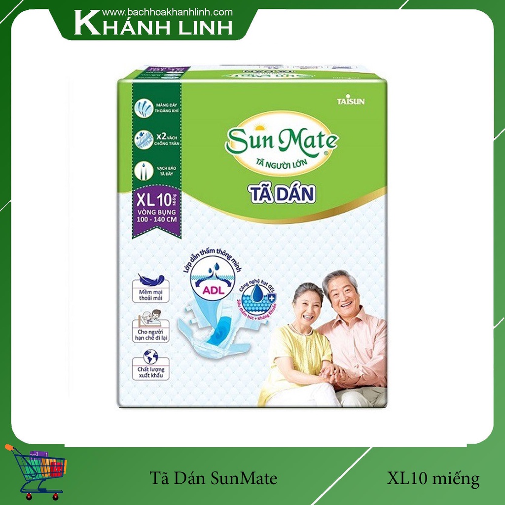 Tã dán Người già Sunmate XL10
