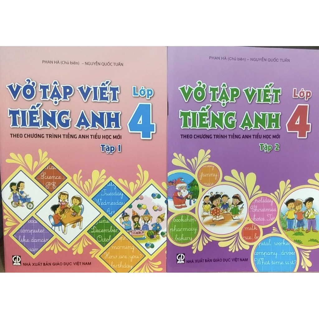 Sách - Vở Tập Viết Tiếng Anh lớp 4 theo chương trình Tiếng Anh tiểu học mới - NXB Giáo dục