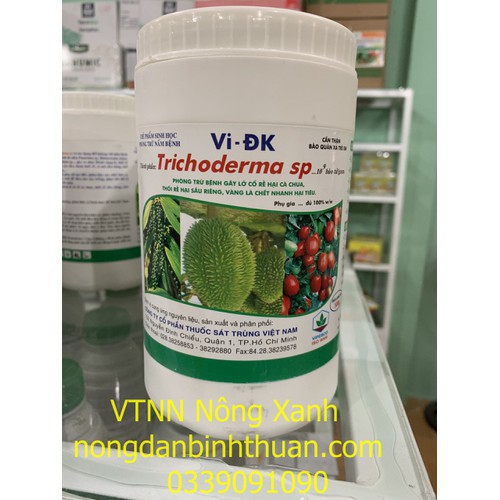 Vi-ĐK đối kháng TRICHODERMA CAO CẤP 10^9 BÀO TỬ - hủ 500gr