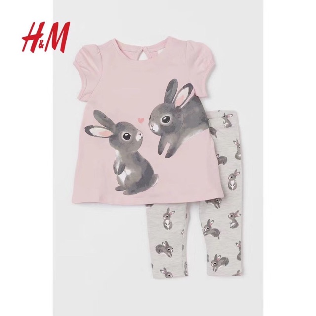 Bộ thỏ hồng H&M cực iu