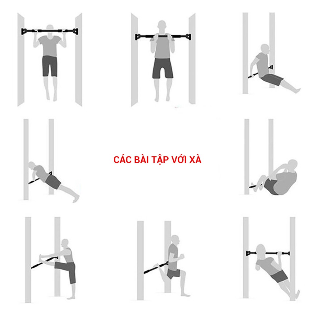 Xà đơn thép chịu lực có thước thủy đo cân bằng 95-130cm