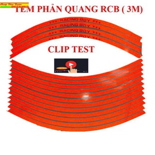 🌴TEM PHẢN QUANG RCB (3M) DÁN MÂM XE MÁY –OTO ( GIÁ 1 BỘ)🌴