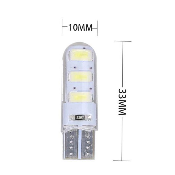 Đèn LED Kevanly T10 6SMD CAN-BUS W5W 168 501 2825 sử dụng cho xe hơi tiện lợi