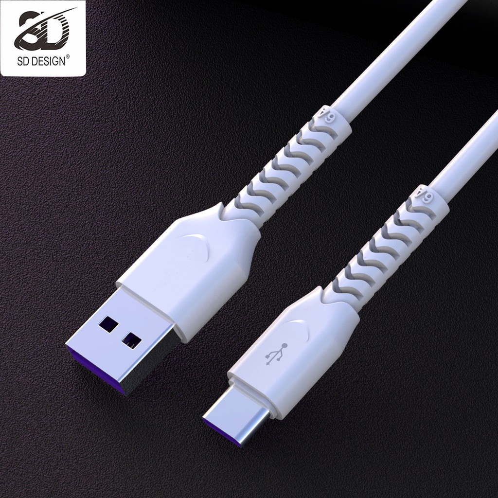 Cáp sạc SD DESIGN T8 giúp sạc nhanh,đầy đủ chân ip,MicroUSB,Type C