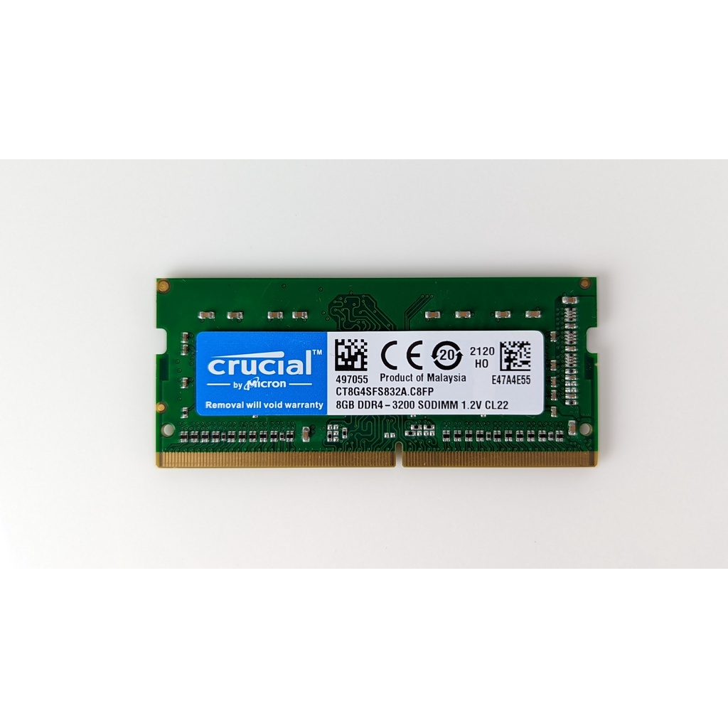 Ram Laptop Crucial DDR4 8GB Bus 3200.Chính Hãng bảo hành 1 đổi 1 trong 4 năm
