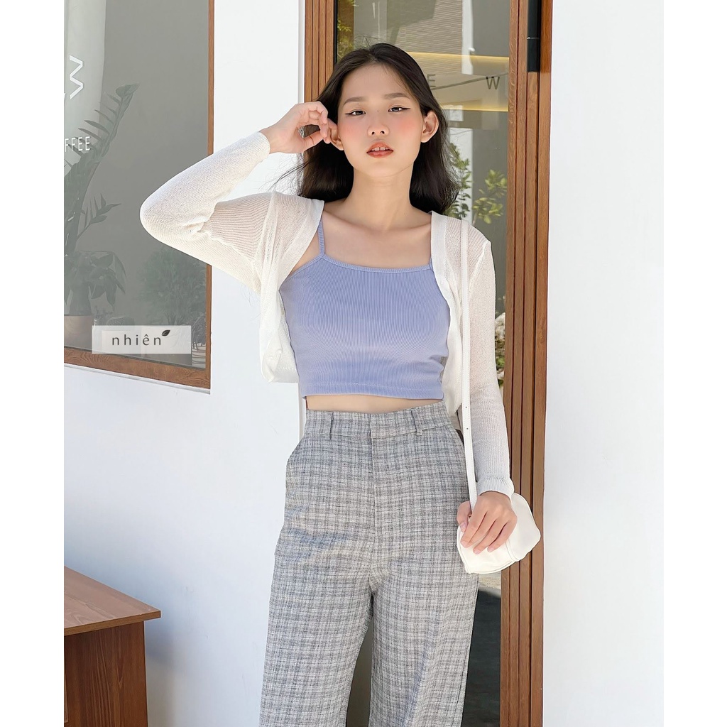 Áo thun hai dây form nhỏ nhiennhienvintage BT88