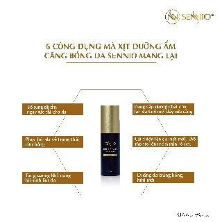 XỊT DƯỠNG ẨM CĂNG BÓNG DA SENNIO