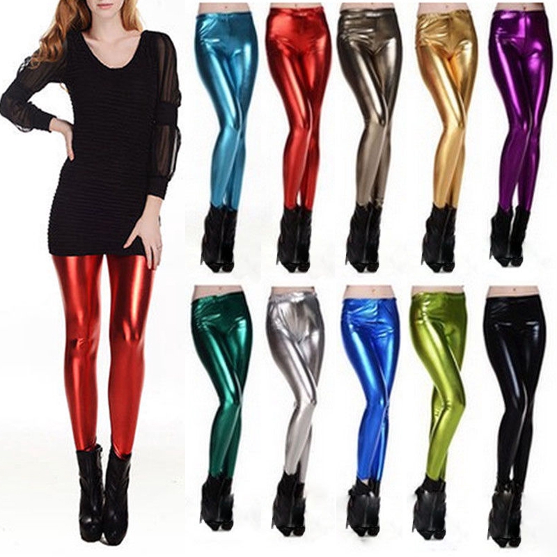 Quần legging da bóng thời trang punk cho nữ | BigBuy360 - bigbuy360.vn