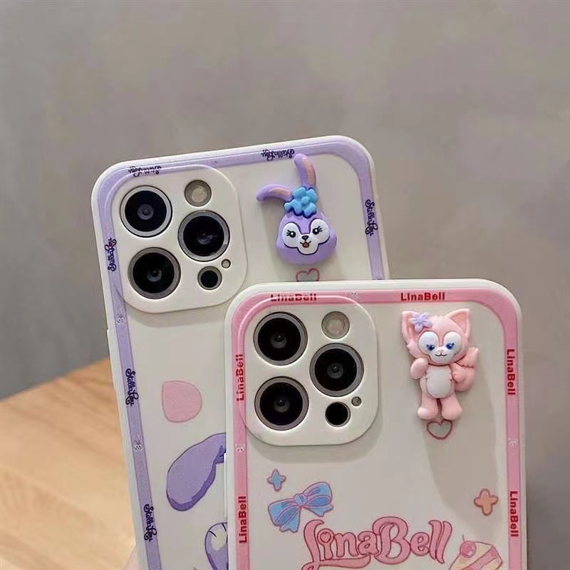 Ốp Điện Thoại Mềm Hình Lingna Belle Star Delu 3D Sang Trọng Cho iPhone 14 13 12 11 Pro Max X Xs Xr 7 8 Plus
