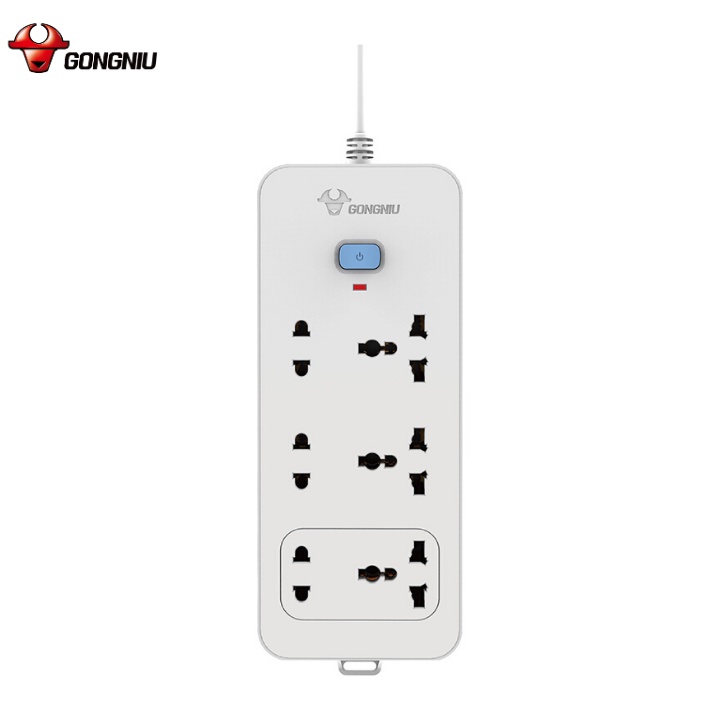 Ổ Cắm Điện Gongniu 6 Ổ Đa Năng 1 Công Tắc 2500W – N1330