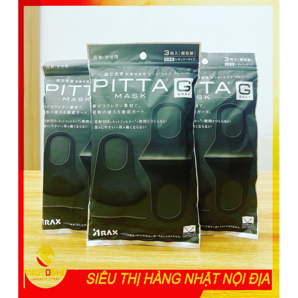 Khẩu Trang Pitta Mask Nhật Bản kháng khuẩn chống tia UV-bụi mịn