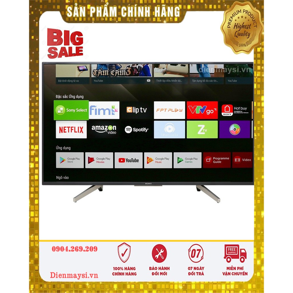 Android Tivi Sony 49 inch KDL-49W800G (2019) (Miễn phí giao tại HCM-ngoài tỉnh liên hệ shop)