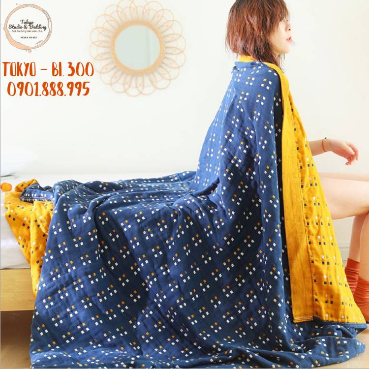 S17_Chăn Xô Cotton Sợi tre Organic_Dòng Cao cấp siêu kháng khuẩn