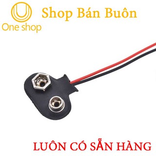 Combo 10 Đầu Nối Pin 9V - Dây Đế Pin 9V Loại Tốt Đầu Da Chống Oxy Hóa Dùng Cho Pin Vuông, Arduino