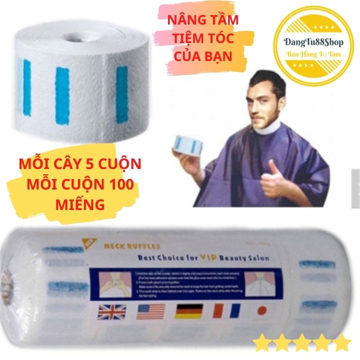 Giấy Quấn Cổ Khi Cắt Tóc - 1 Cuộn[Dùng Cho Tiệm Tóc -Spa]