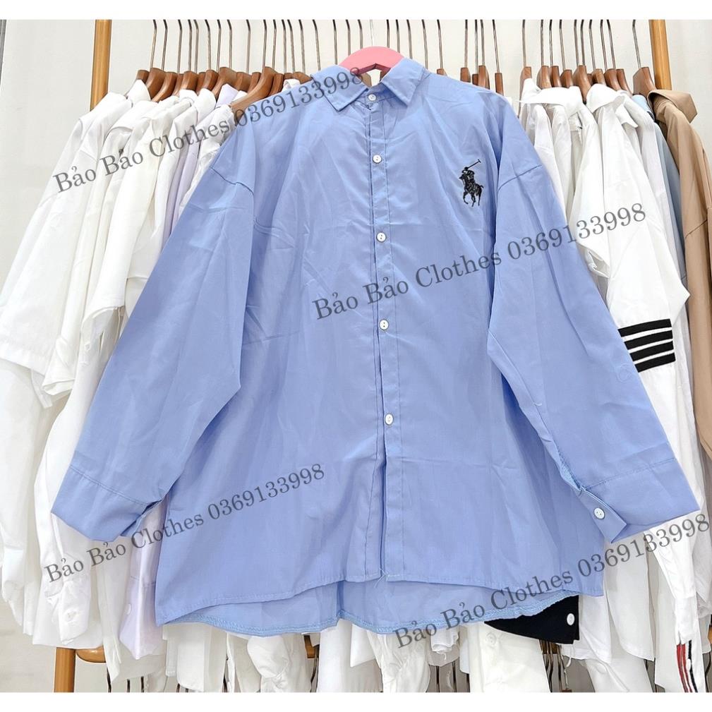 Áo Sơ Mi Nữ Form Rộng Hàn Quốc Logo Hươu Dày Mịn Thoáng Mát Thiết Kế Thời Trang Kiểu Dáng Năng Động Trẻ Trung