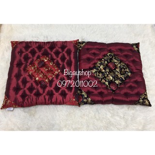 Đệm ngồi bệt gấm lụa 40x40