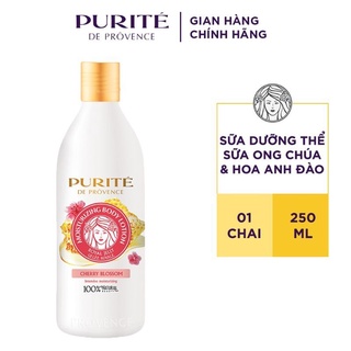 Sữa dưỡng thể Purite sữa ong chúa và hoa anh đào 250ml