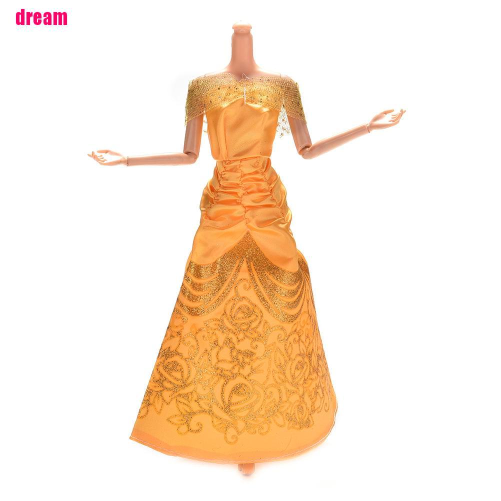 1 Váy Cưới Màu Vàng Kích Thước 22cm / 8.66