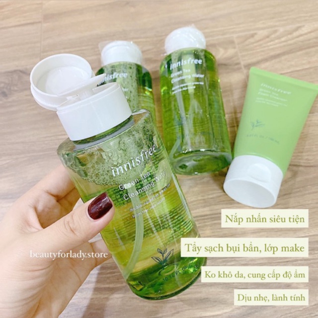 NƯỚC TẨY TRANG INNISFREE GREEN TEA PURE CLEANSING WATER