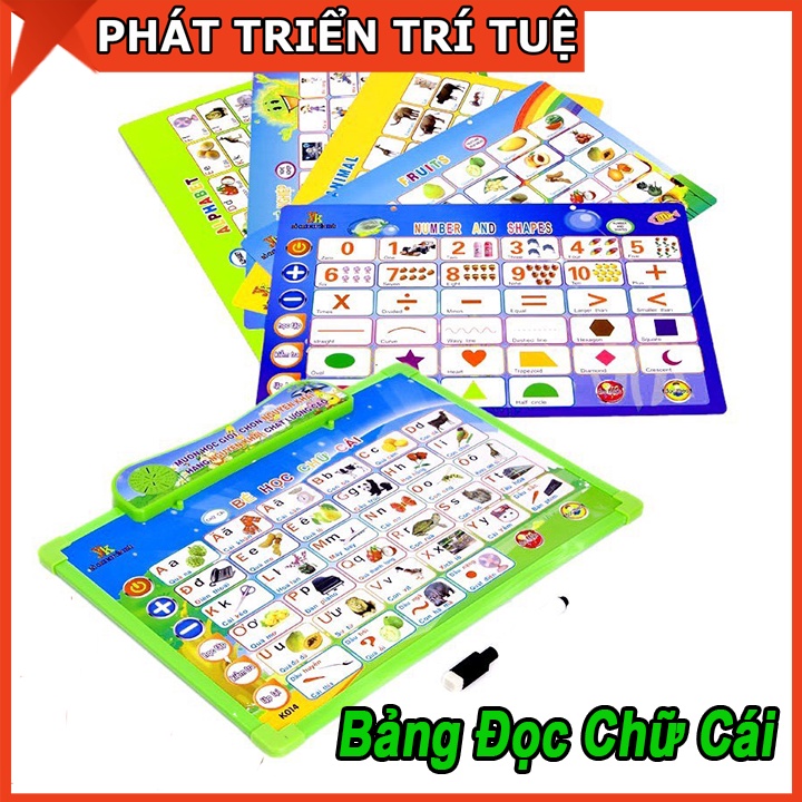 Bảng Đọc Chữ Cái Điện Tử Đa Năng Cho Bé Vừa Học Mà Chơi