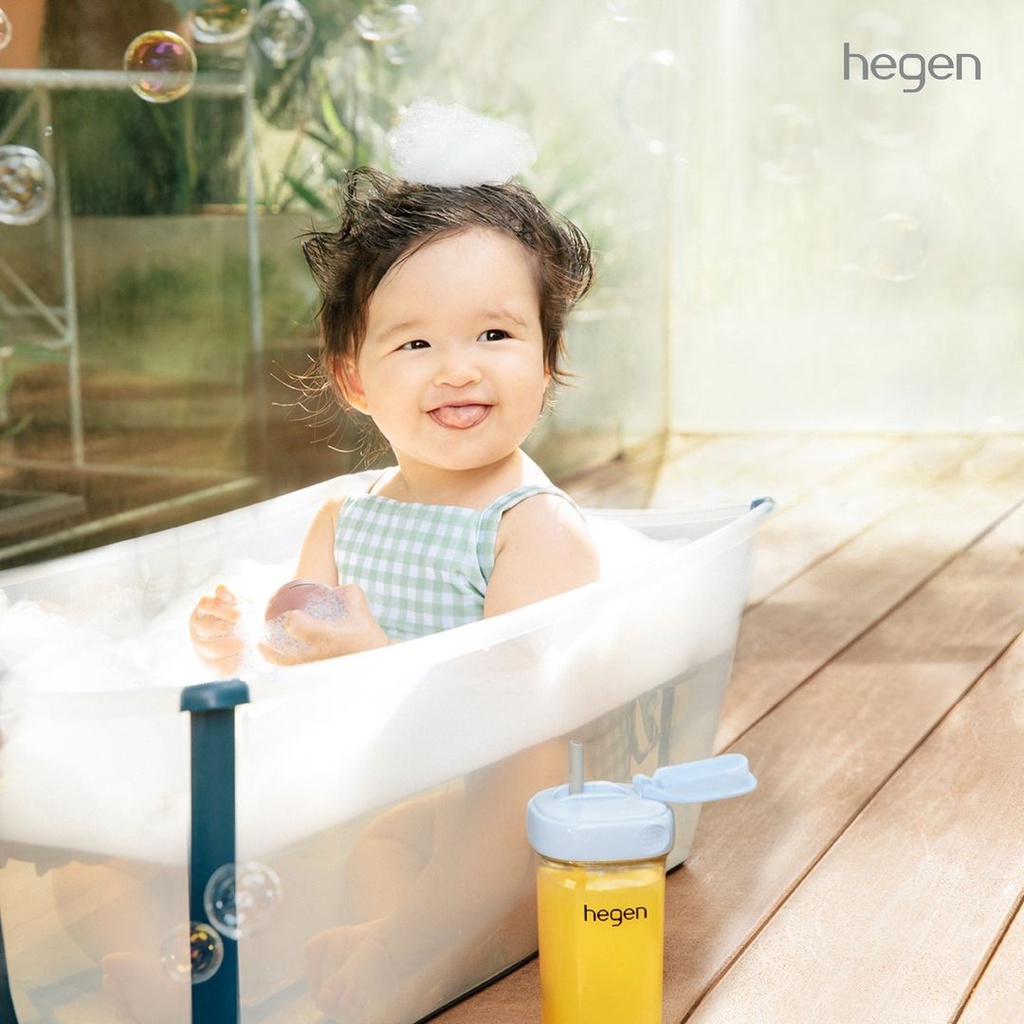 [Hàng Chính Hãng] Bình tập uống Hegen Straw cup PPSU 330ml