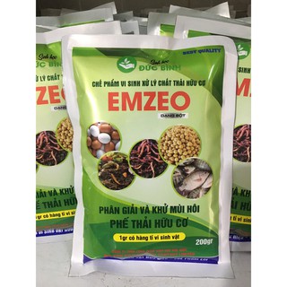 5 gói ủ rác, ủ phân hữu cơ EMZEO, chế phẩm vi sinh ứng dụng EMZEO
