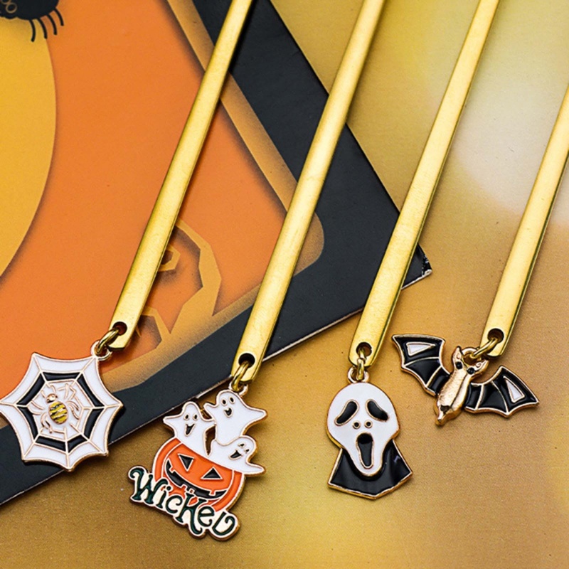 Set 6 Muỗng Cà Phê / Sữa Trộn Salad Bằng Thép Không Gỉ Phong Cách Halloween