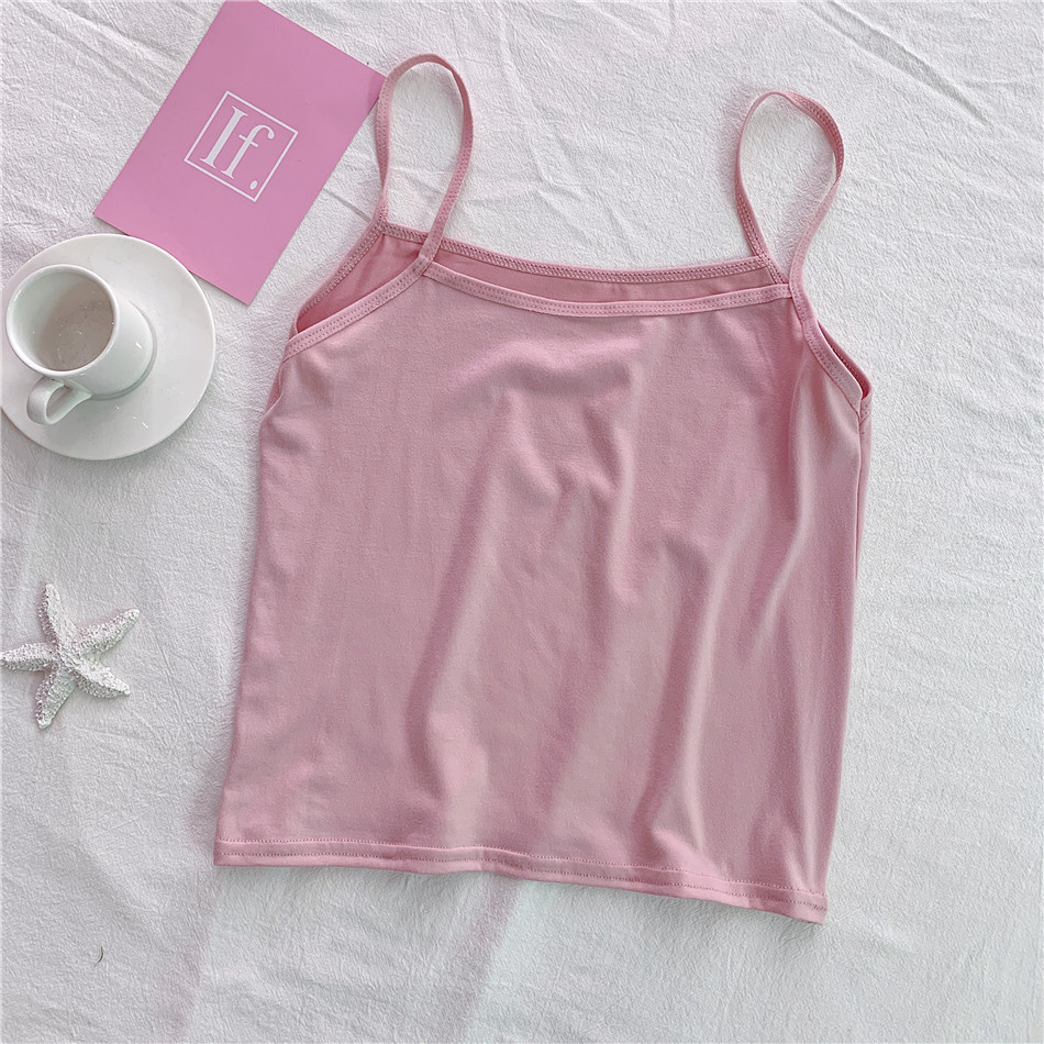 Áo Hai Dây Màu Trơn Thời Trang Cho Nữ