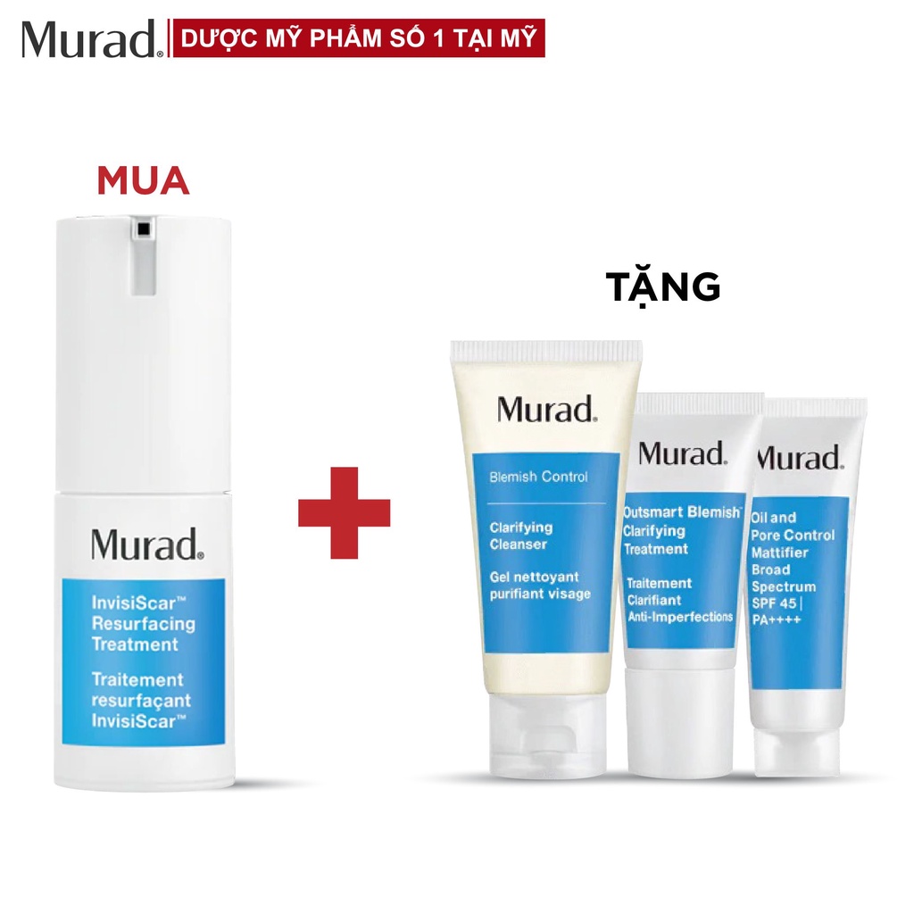 Bộ sản phẩm đẩy lùi mụn MURAD 30 DAYS ACNE KIT