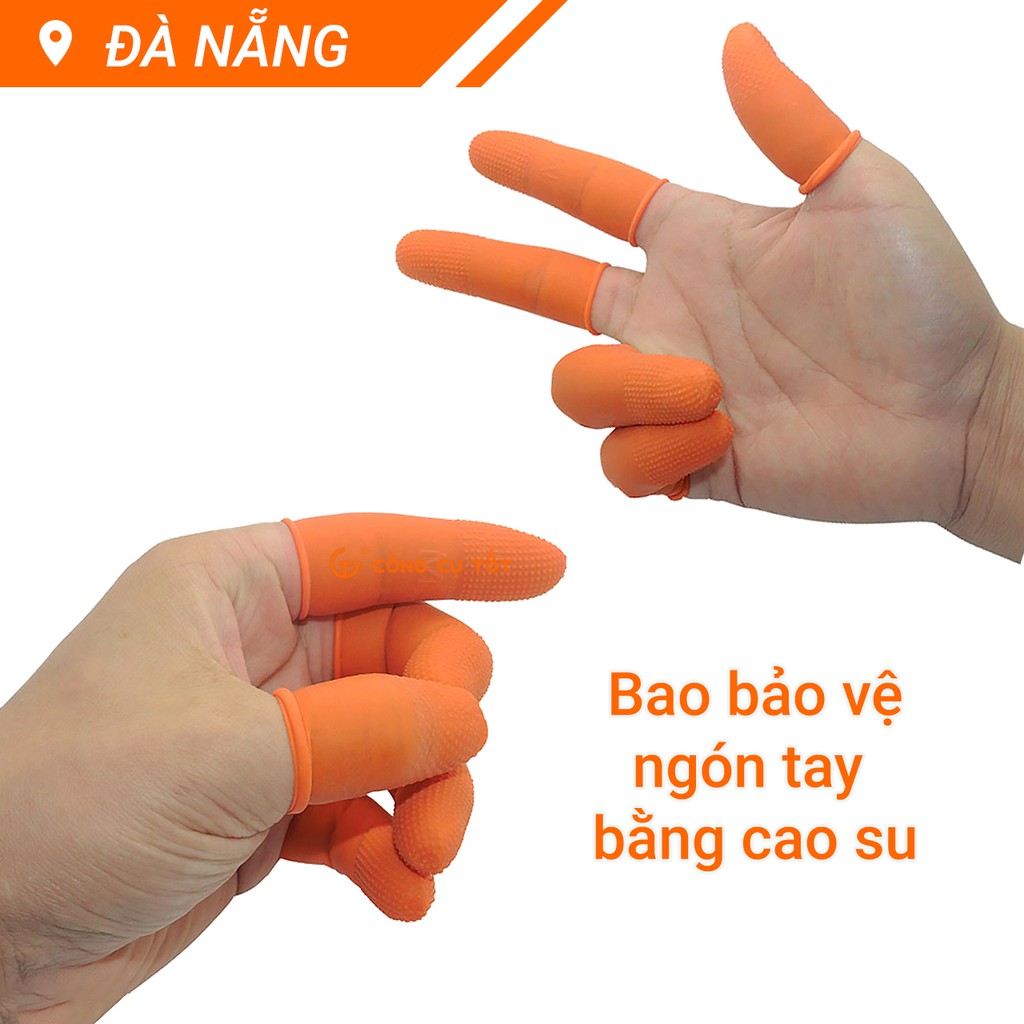 Bao bảo vệ ngón tay bằng cao su 10 chiếc/gói