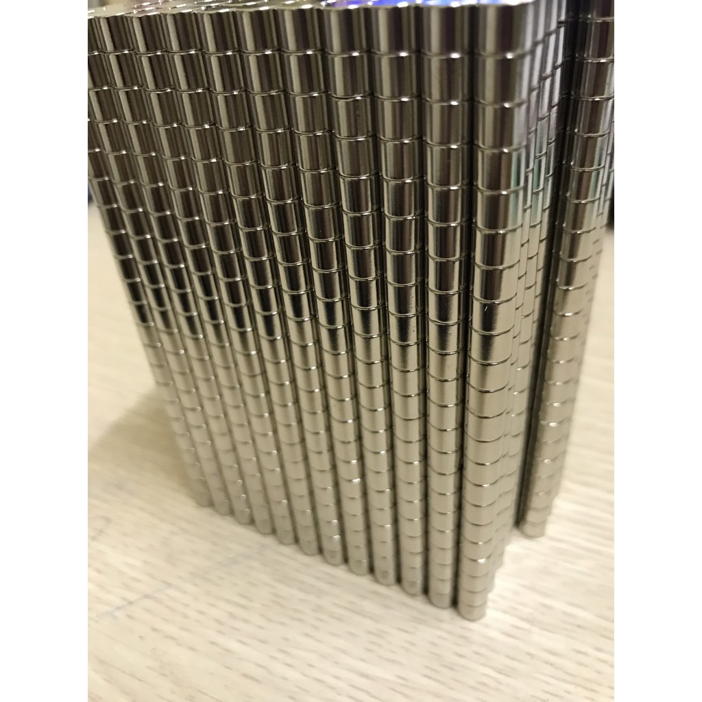 [Xả Kho 10 viên] NAM CHÂM ĐẤT HIẾM HÌNH TRỤ TRÒN D6*5MM