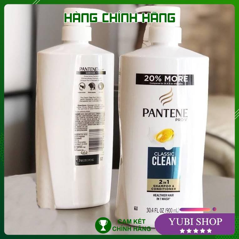 DẦU GỘI CLASSIC PANTENE 2 IN 1 - MỸ -  PANTENE DẦU GỘI XẢ 2IN1 PANTENE PRO-V CLASSIC CLEAN 900ML