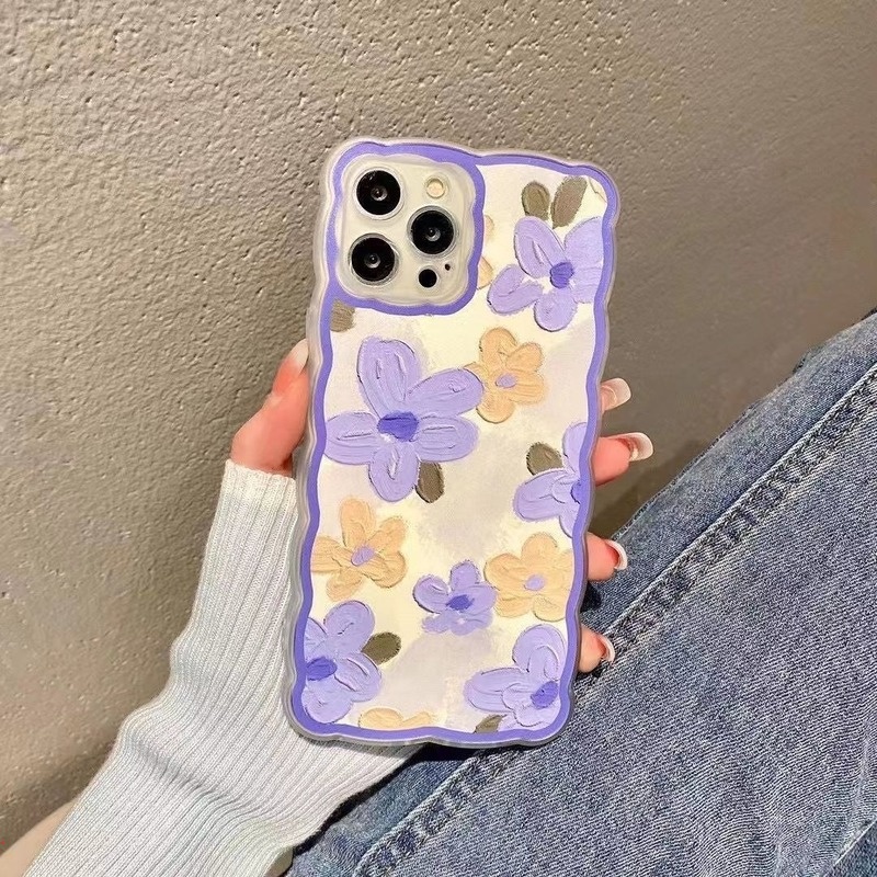 Ốp Điện Thoại Mềm Trong Suốt In Hình Hoa Dễ Thương Cho IPhone 11 12 13 Pro MAX X XR XS MAX 6 7 8 Plus 12 Pro