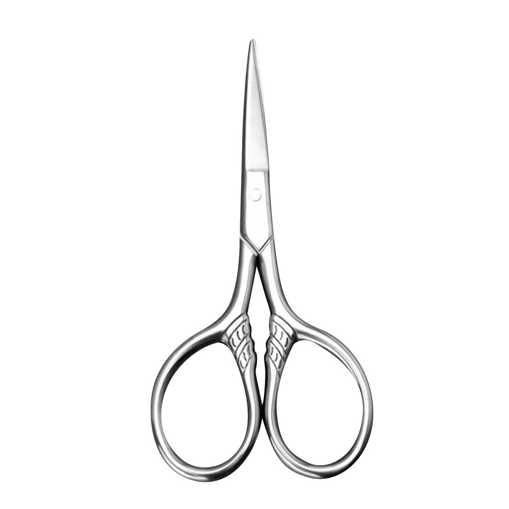 Kéo cắt tỉa râu/lông mày/lông mũi làm đẹp bằng thép không gỉ