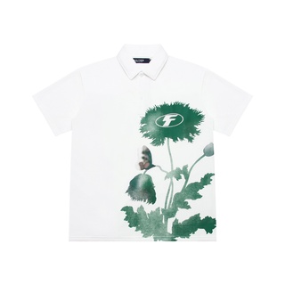 Áo thun polo faultier® greenish boxy polo