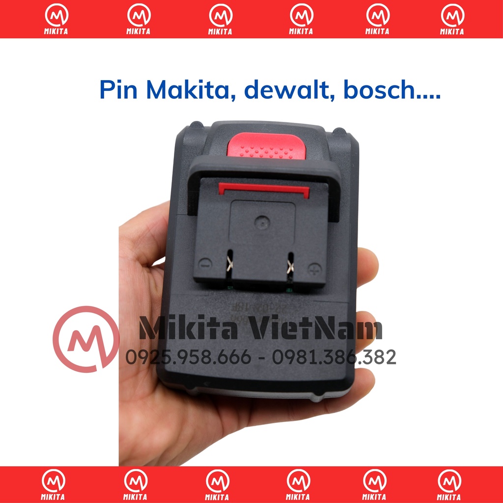 Pin máy khoan 26v, 36v, 21v, 48V 5 cell- dùng cho máy makita, hitachi, dewalt