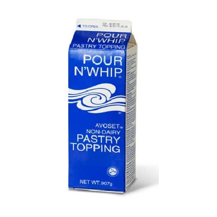 Kem trang trí và làm bánh Pour n’ whip xanh avoset rich’s 907g